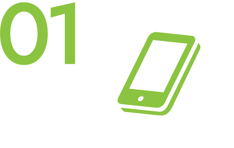 WEBから予約(約1分)